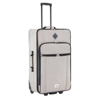 TravelZ Hipster (M) Grey 70 л чемодан из полиэстера на 2 колесах серый