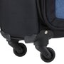 TravelZ Tripple Pocket (S) Black 36 л валіза з поліестеру на 4 колесах чорна