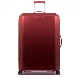 Piquadro CUBICA/Red L 89 л валіза з полікарбонату на 4 колесах червона