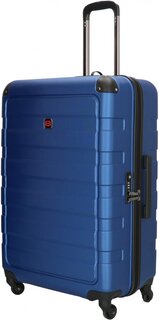 Enrico Benetti Little Rock Steel Blue L 120 л валіза з пластику на 4 колесах синя