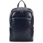 Piquadro Blue Square 18 л міський рюкзак для ноутбука з натуральної шкіри синій