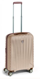 Roncato E-LITE 38 л елітна валіза для ручної поклажі з полікарбонату шампань/коричневий