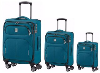 Комплект валіз Titan Nonstop з розширювальної блискавкою з тканини синій