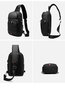Мужской рюкзак-сумка слинг текстильный Confident Черный