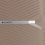 Большой чемодан Gabol Kume на 99/108 л весом 4,1 кг из полипропилена Коричневый