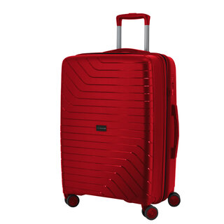 Середня валіза Swissbrand Eden на 78/90 л вагою 3,6 кг із поліпропілену Червоний
