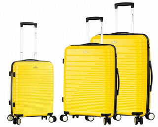 Комплект дорожный чемоданов Madisson (Snowball) 33703 из полипропилена Желтый