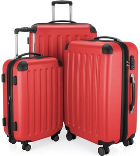 Комплект валіз із полікарбонату Hauptstadtkoffer Spree, червоний