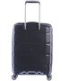 Малый дорожный пластиковый чемодан 4-х колесный PUCCINI, черный