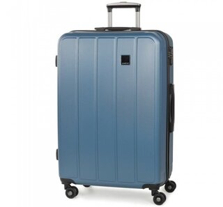 Members NEXA (L) Ocean Blue 96 л валіза з пластику на 4 колесах блакитна