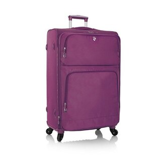 Велика валіза із тканини 98 л на 4-х колесах Heys SkyLite, пурпурний
