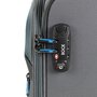 Середня 4-х колісна валіза із текстилю 55/66 л Rock Aura II (M) Black