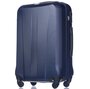 Средний чемодан из пластика на 4-х колесах 68 л PUCCINI PARIS темно-синий