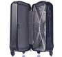 Средний чемодан из пластика на 4-х колесах 68 л PUCCINI PARIS черный