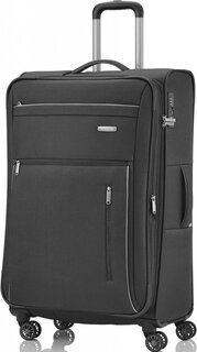 Велика тканинна валіза Travelite Capri на 98/111 л вагою 3,6 кг Чорна