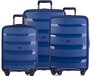 Комплект чемоданов из полипропилена Puccini Acapulco, синий
