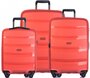 Комплект чемоданов из полипропилена Puccini Acapulco, оранжевый