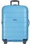 Средний чемодан из полипропилена 65 л Puccini Madagascar, голубой