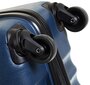 Средний противоударный чемодан из полипропилена 54 л CAT Turbo, темно-синий
