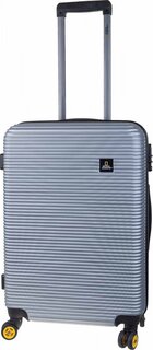 Середня валіза на 4-х колесах 70 л National Geographic Abroad, сріблястий