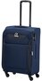 Середня валіза на 4-х колесах 52/60 л Travelite Paklite Rom, синій