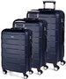 Комплект пластиковых чемоданов March Bumper, темно-синий