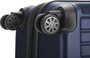 Велика пластикова валіза 74/90 л HAUPTSTADTKOFFER Xberg Germany, темно-синя матова
