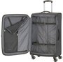 Большой тканевый чемодан Travelite Crosslite на 102/115 л весом 3,6 кг Серый
