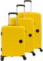 Комплект чемоданов из полипропилена Cavalet Ahus, лимонный