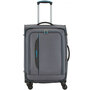 Середня тканинна валіза Travelite Crosslite на 69/80 л вагою 3,2 кг Сірий