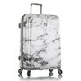 Большой чемодан из поликарбоната Heys Bianco (M) White Marble