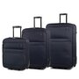 Members Topaz комплект чемоданов из полиэстера на 2 колесах синий