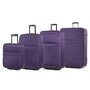 Members Topaz комплект валіз з поліестеру на 2 колесах фіолетовий