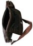 Мужская сумка-бананка кожаная Vip Collection 1455-F Коричневая