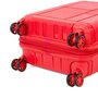 Echolac MONOGRAM 36/40 л валіза з поліпропілену на 4 колесах червона