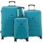 IT Luggage MESMERIZE комплект валіз з ABS пластику на 4 колесах блакитний