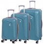 IT Luggage OUTLOOK  комплект валіз з ABS пластику на 4 колесах блакитний