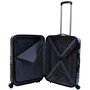 Travelite FRISCO 70 л чемодан из ABS пластика на 4 колесах серый/черный