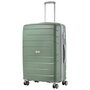 TravelZ Big Bars (L) Olive Green 106 л чемодан из полипропилена на 4 колесах зеленый