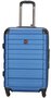Enrico Benetti Little Rock Steel Blue M 80 л валіза з пластику на 4 колесах синя