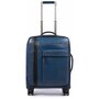 Piquadro USIE 28 л чемодан из натуральной кожи на 4-х колесах синий