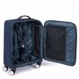 Piquadro HEXAGON 46 л тканевый чемодан на 4 колесах синий