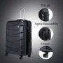 IT Luggage TIDAL 84/105 л чемодан из ABS пластика на 4 колесах серый