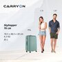 CarryOn Skyhopper 85 л валіза з полікарбонату на 4 колесах оливкова