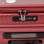 Echolac CELESTRA комплект чемоданов из поликарбоната на 4 колесах красный