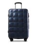 Echolac SQUARE PRO комплект чемоданов из поликарбоната на 4 колесах синий
