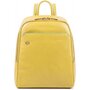 Piquadro Blue Square 6 л міський рюкзак з натуральної шкіри жовтий