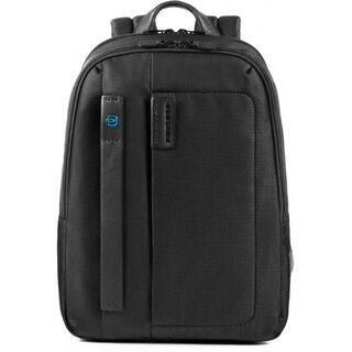Piquadro PULSE 12 л міський текстильний рюкзак для ноутбука темно-сірий
