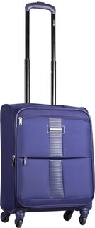 CARLTON Newbury 37 л валіза тканинна синя з розширювальною блискавкою
