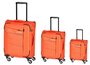 Комплект валіз Travelite Kite з тканини на 4-х колесах Помаранчевий